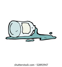 spilled medicine drawing