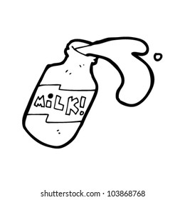 spilled milk cartoon