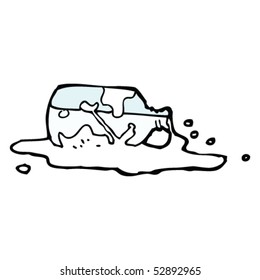 dibujo de leche derramada