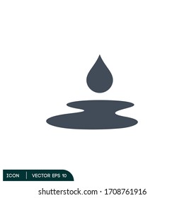 
spilled oil icon vector design element eps 10