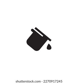 Spilled paint tools logo icon