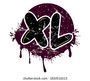 Spilled paint XL street style