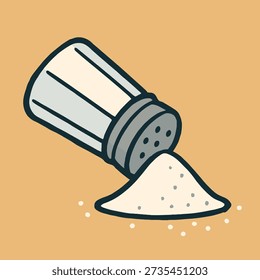 Spilled Salt Bad Luck Vector