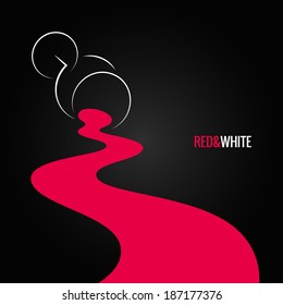 Spilled Wine Glass Design Background