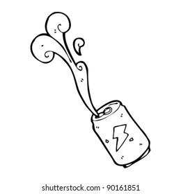 Spilling Soda Can Cartoon