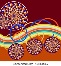 Spin Along   (motion illusion)