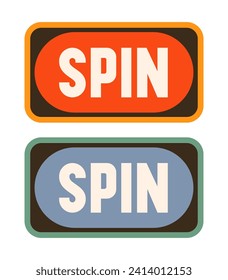 Drehknopf. Retro-Drehknopf einzeln auf weißem Hintergrund.