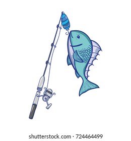 spin cast reel catch the fish food