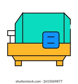 spin centrifuge line icon vector. spin centrifuge sign. isolated symbol illustration