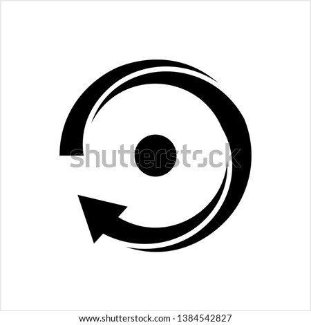 Spin Icon, Rotation Icon, Circular Spinning Icon Vector Art Illustration