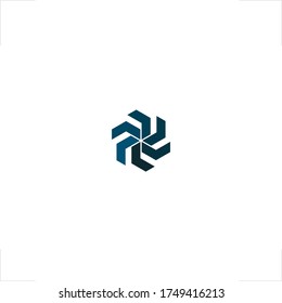 spin logo geometric rolling design