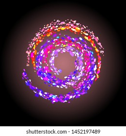 spin particles eps vector illustration