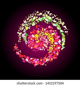 spin particles eps vector illustration