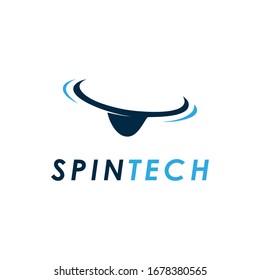 spin tech logo symbol concept