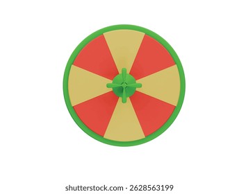  spin wheel icon 3d illustration render