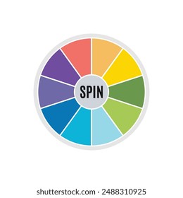 Spin Wheel, Pin Wheel, Color Wheel, Pin Wheel Vector, Decision Maker, Circle Vector, Vector Illustration Background