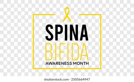 Spina Bifida Awareness Month is observed every year on October. Medical Healthcare Awareness concept. background, placard, banner template Vector illustration design.