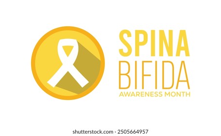 Spina Bifida Awareness Month is observed every year on October. Medical Healthcare Awareness concept. background, placard, banner template Vector illustration design.