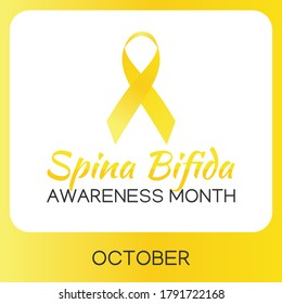 Spina Bifida  Awareness Month Vector Illustration