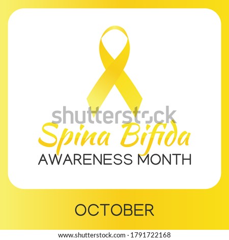 Spina Bifida  Awareness Month Vector Illustration