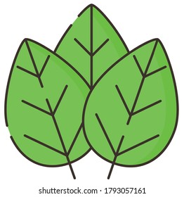 Spinach icon illustration flat design