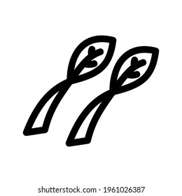 spinach icon or logo isolated sign symbol vector illustration - high quality black style vector icons
