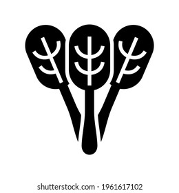 spinach icon or logo isolated sign symbol vector illustration - high quality black style vector icons
