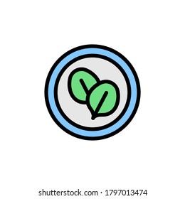 Spinat-Symbol. Einfache Farbe mit umrissenen Vektorelementen vegetarischer Lebensmittelsymbole für i und ux, Website oder mobile Anwendungen