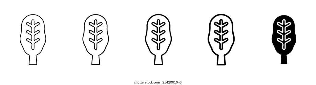 spinach icon Simple outline illustration