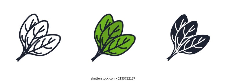 spinach icon symbol template for graphic and web design collection logo vector illustration