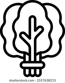 Spinach Icon. Thin Line Spinach Icon