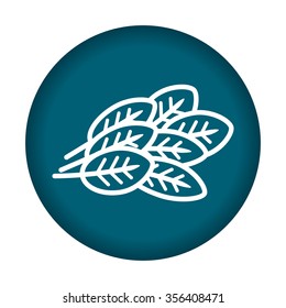 Spinach icon. Vector illustration eps 10.