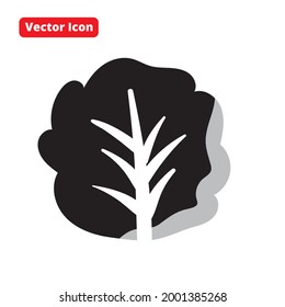 spinach silhouette vector icon black isolated