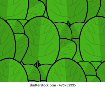 Spinach texture. Fresh green ornament. lettuce background. Dietary vegetarian food  seamless pattern