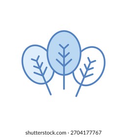Icono de Vector de espinaca ilustración de stock