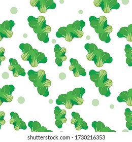 Spinach Vegetable Seamless Pattern would be perfect for fabric, textile, gift wrap, wallpaper, surface designer, background, backdrop, and ornament.