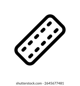 Spinal board. Editable stroke vector icon.