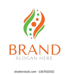 spinal care logo design vektor