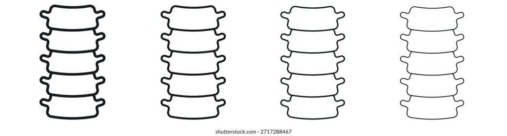 Icono de columna vertebral Eps10. iconos Diseño gráfico