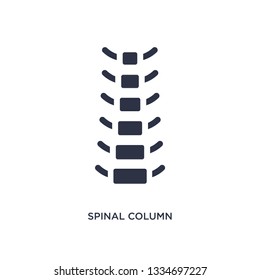 spinal column icon. Simple element illustration from medical concept. spinal column editable symbol design on white background. Can be use for web and mobile.