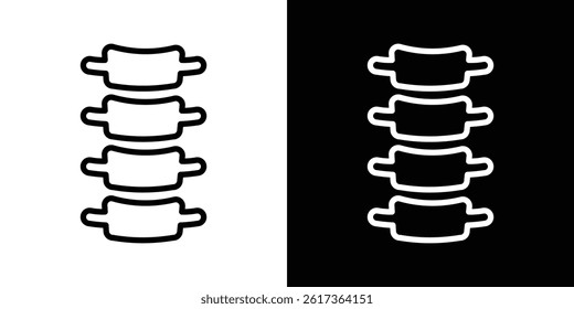 Spinal column icon. vector illustration, pictogram isolated. editable