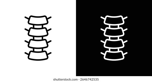 Spinal column icon vector simple element illustration editable
