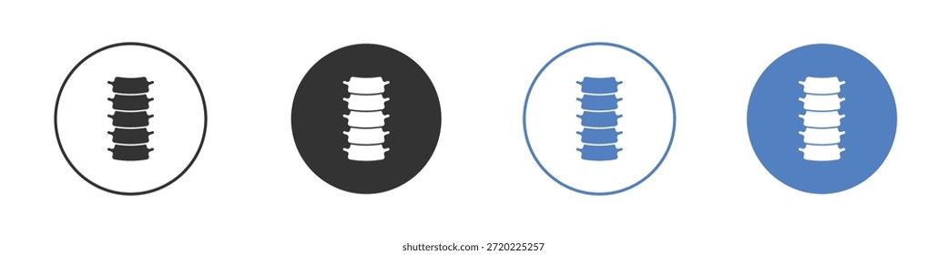 Ícone de coluna vertebral para web design. pixel ícones planos perfeitos