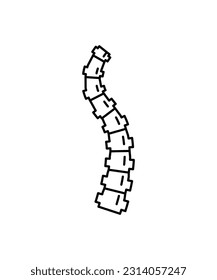 spinal cord icon, vector best line icon.