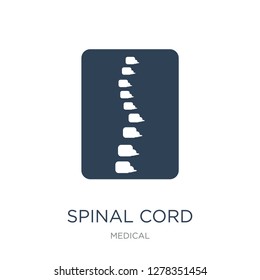 spinal cord icon vector on white background, spinal cord trendy filled icons from Medical collection, spinal cord vector illustration