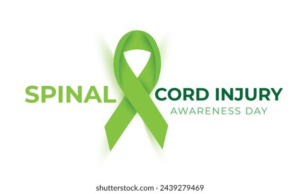 Spinal cord injury awareness day. background, banner, card, poster, template. Vector illustration.