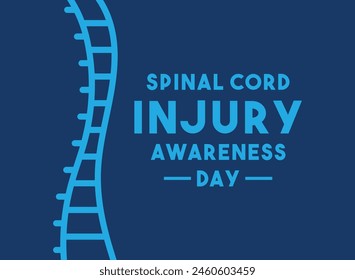 
Spinal Cord Injury Awareness Day. Flat design vector. Eps 10.