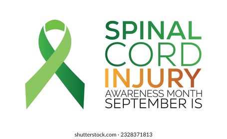 Spinal Cord injury awareness month is observed every year in September. banner design template Vector illustration background design.