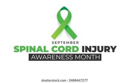 Spinal cord injury awareness month. background, banner, card, poster, template. Vector illustration.