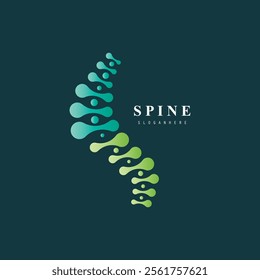 Spinal cord vector icons. Spine icon set. Simple set of spine vector icons. Vector spine icons. Human bone